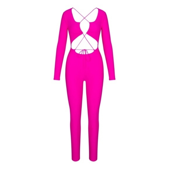 💘 SKIMS LACE UP CATSUIT fuchsia - Picture 2 of 7